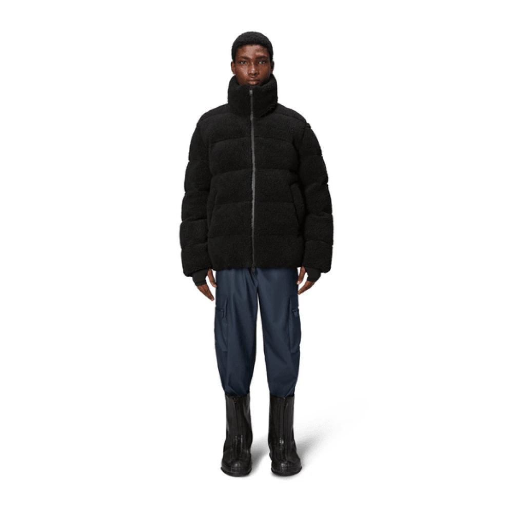 Rains Stijlvolle Winterjas Black Heren