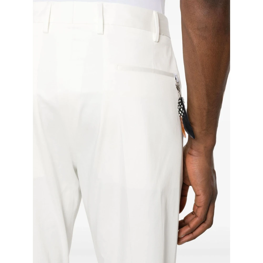 PT Torino Witte Casual Broek White Heren