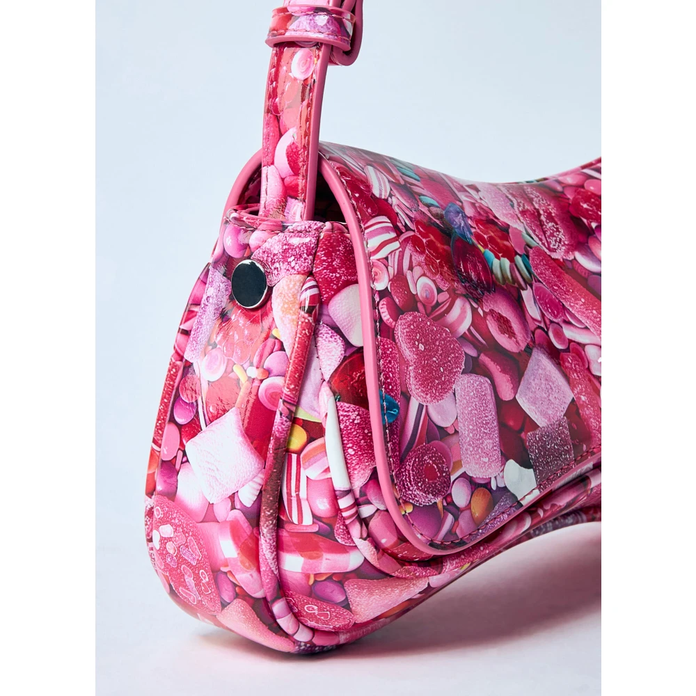 Diesel Schoudertas met Grafische Print Pink Dames