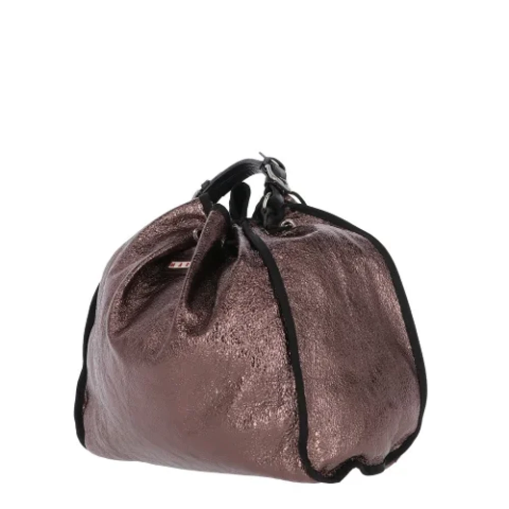 Marni Pre-owned Leather handbags Brown Dames