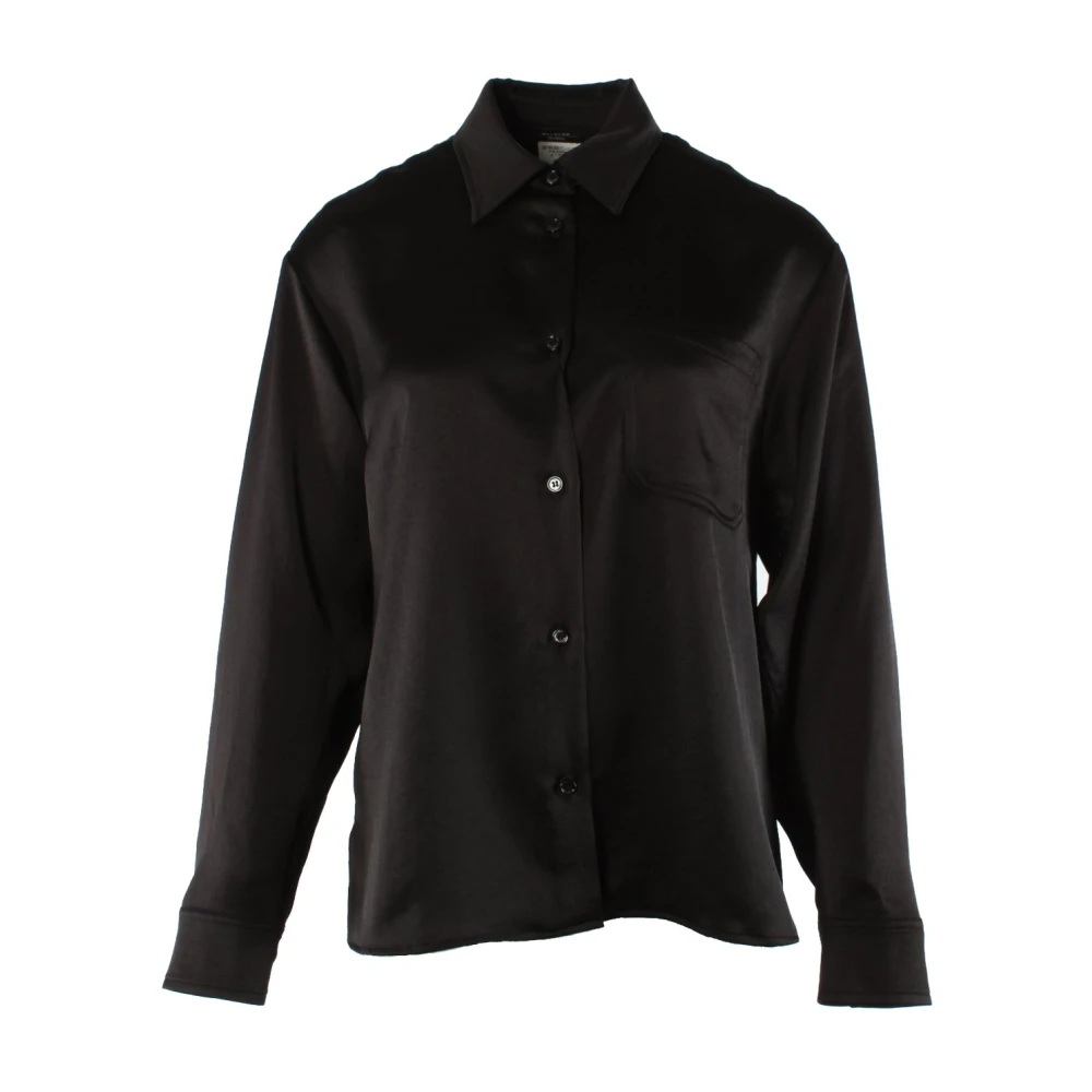 Max Mara Zwarte Polyester Damesblouse Black Dames