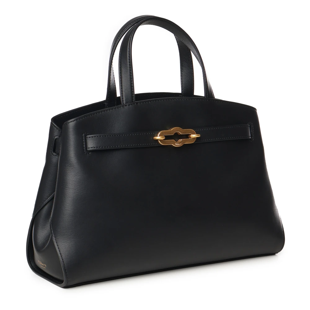 Mulberry Zwarte High Gloss Tote Tas Black Dames
