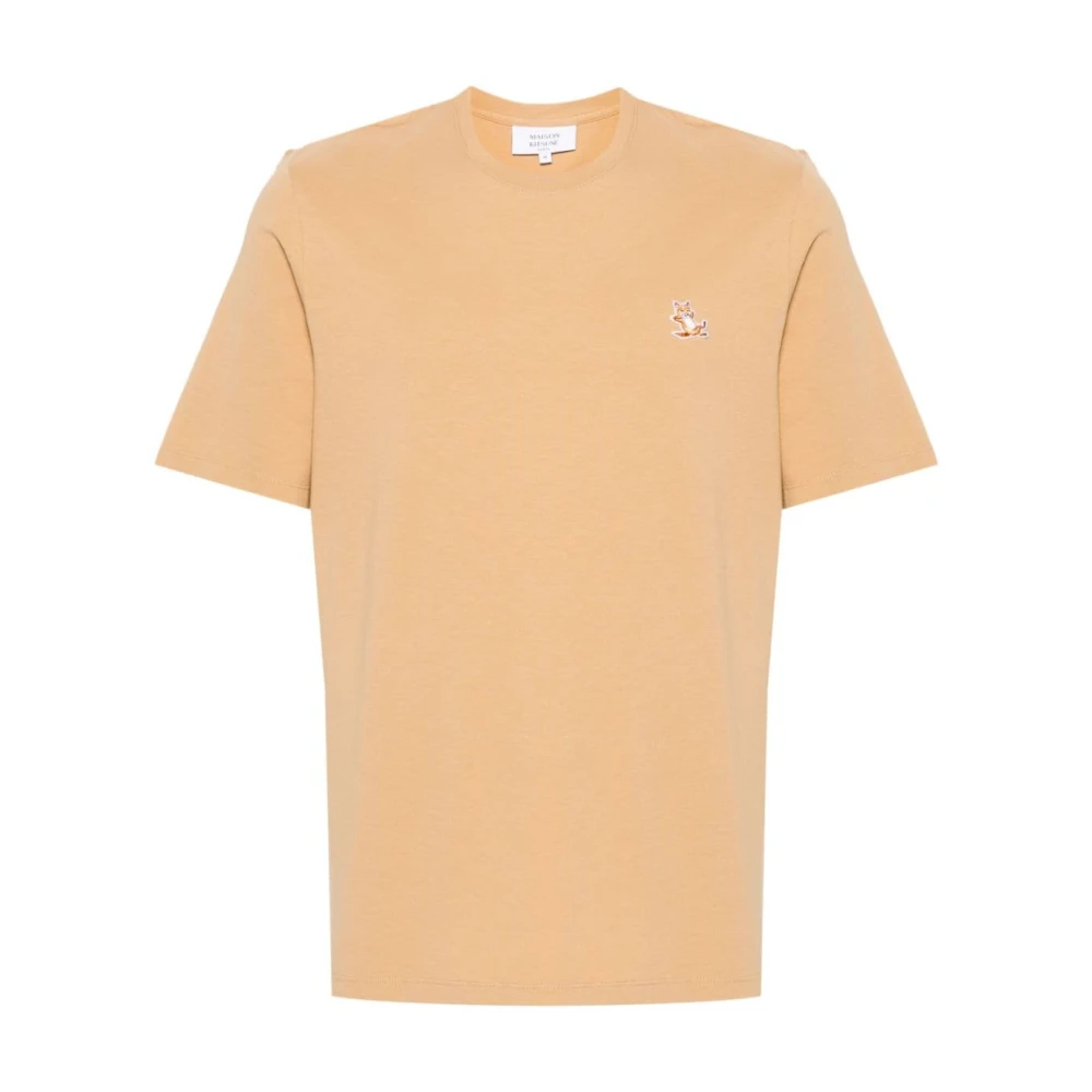 Maison Kitsuné Stijlvolle Beige T-shirts en Polos Beige Heren