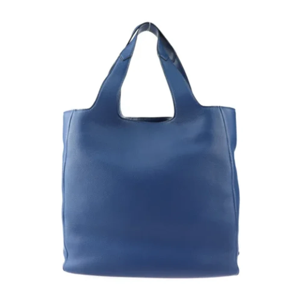 Prada Vintage Pre-owned Leather prada-bags Blue Dames
