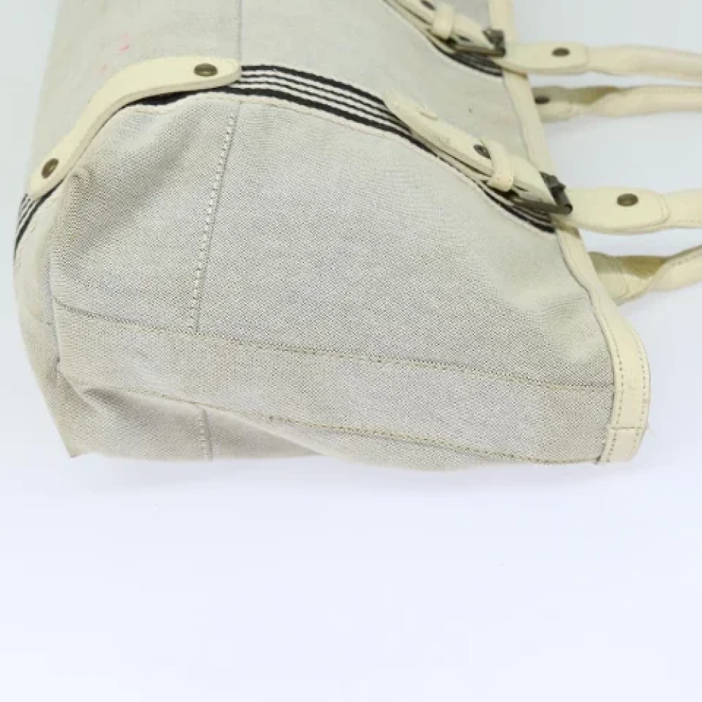 Burberry Vintage Pre-owned Canvas handbags Beige Dames