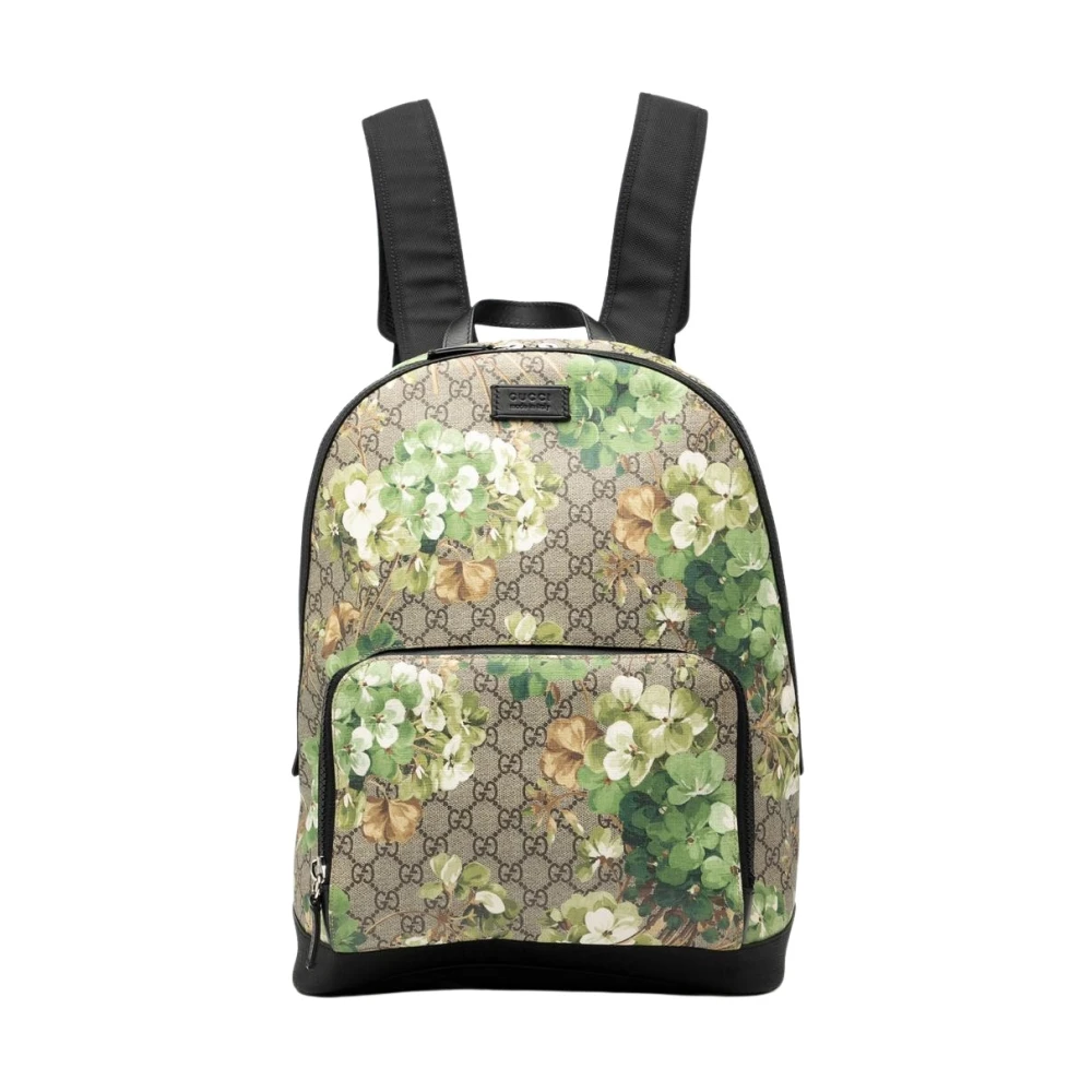 Gucci Vintage Women's Pre-Owned Floral Print Backpack