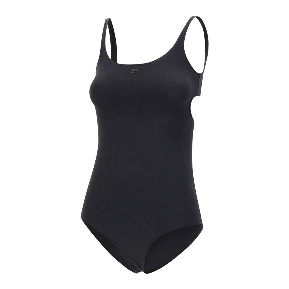 Courrèges Women's Black Cut-Out Swimsuit - Swimsuits - Xs - Swimwear