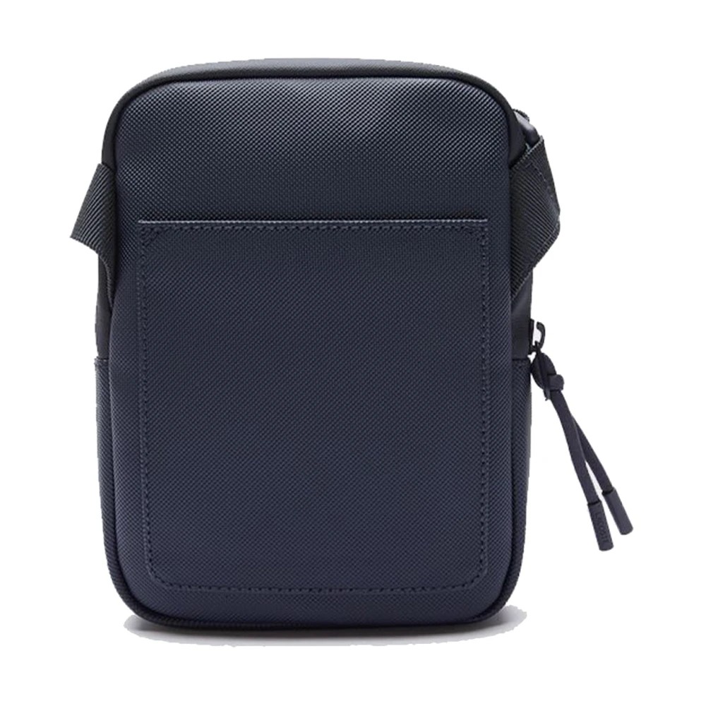 Lacoste Canvas Schoudertas voor Kinderen met Rits Blue Heren