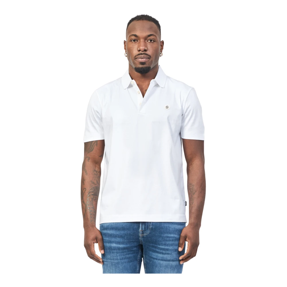 Hugo Boss Witte Polo Shirt Regular Fit White Heren