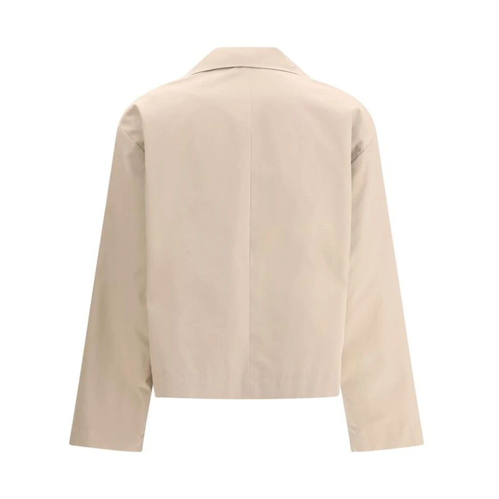 Fabiana Filippi Klassieke Trenchcoat met Applicatiezak Beige Dames