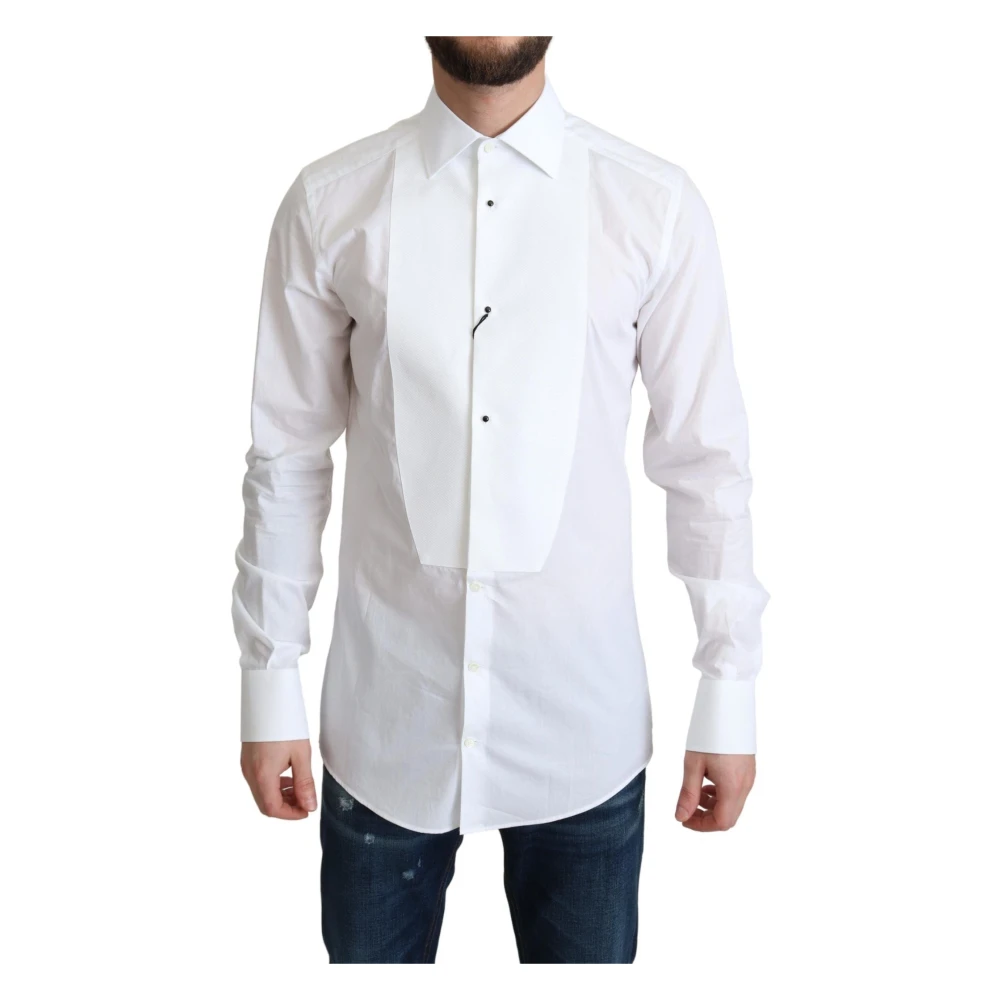 Dolce & Gabbana Uomo Bianco - Gold Dress Shirt - Shirts - S