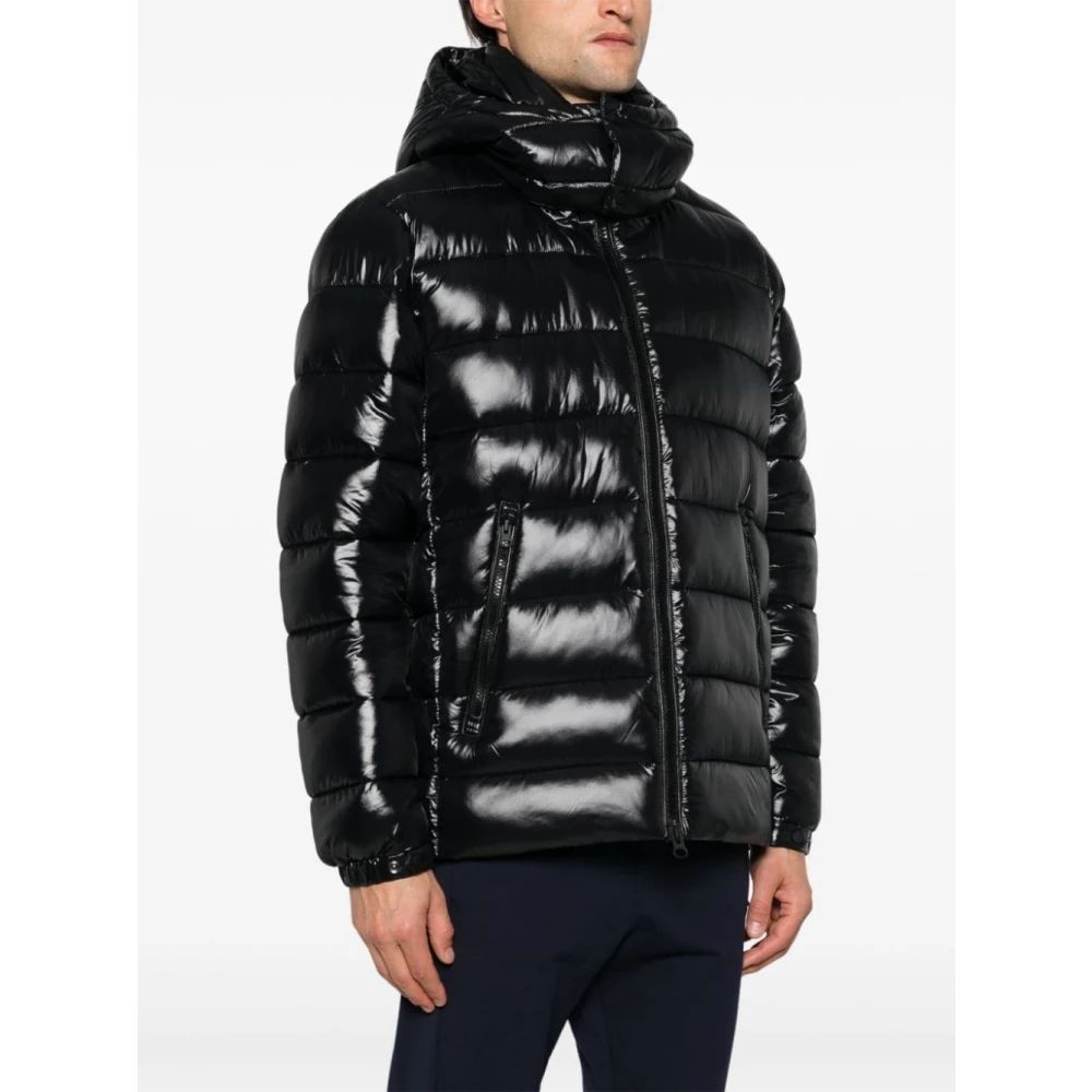 Save The Duck Korte Gewatteerde Nero Jas Aw24 Black Heren