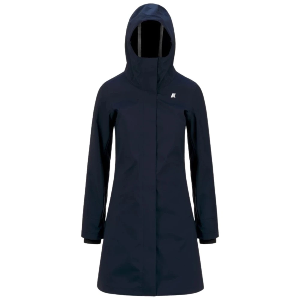 Giubbotto lungo Kway donna blu scuro Stephy bonded - Immagine 3