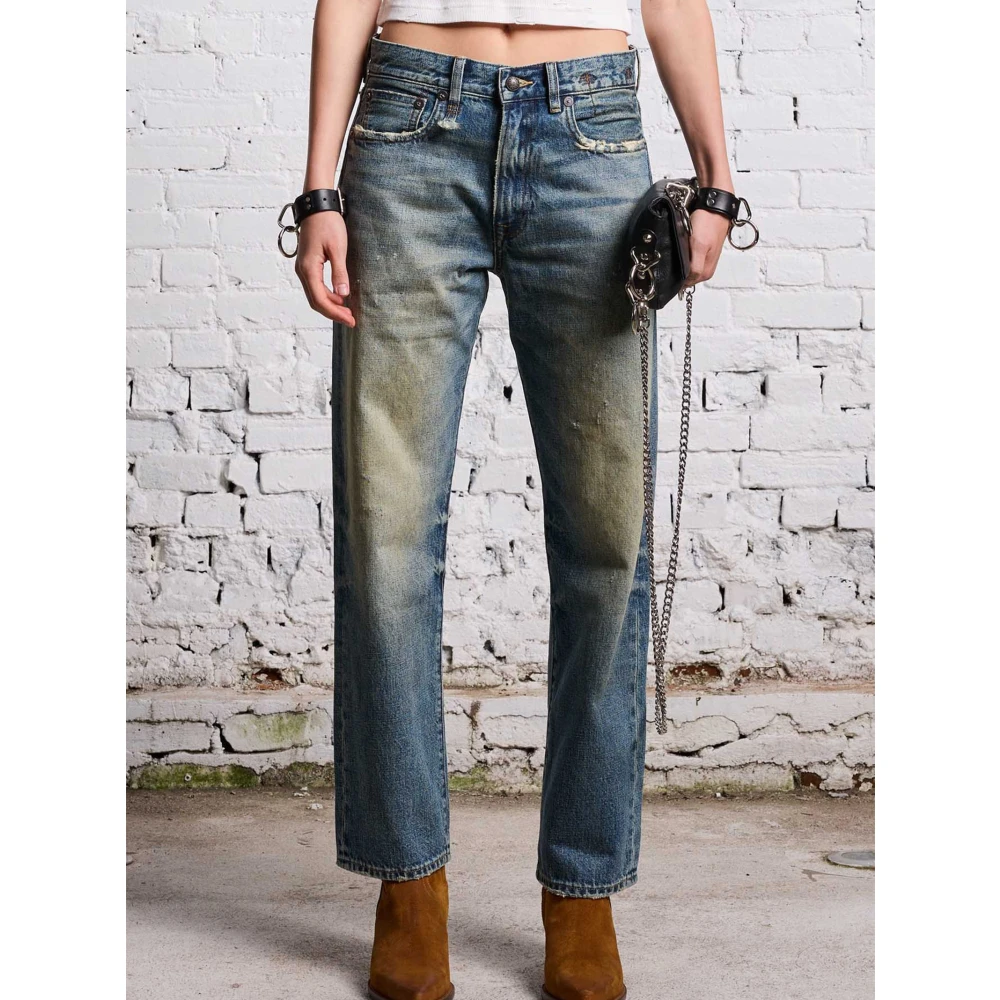 R13 Boyfriend Jeans Blue Dames