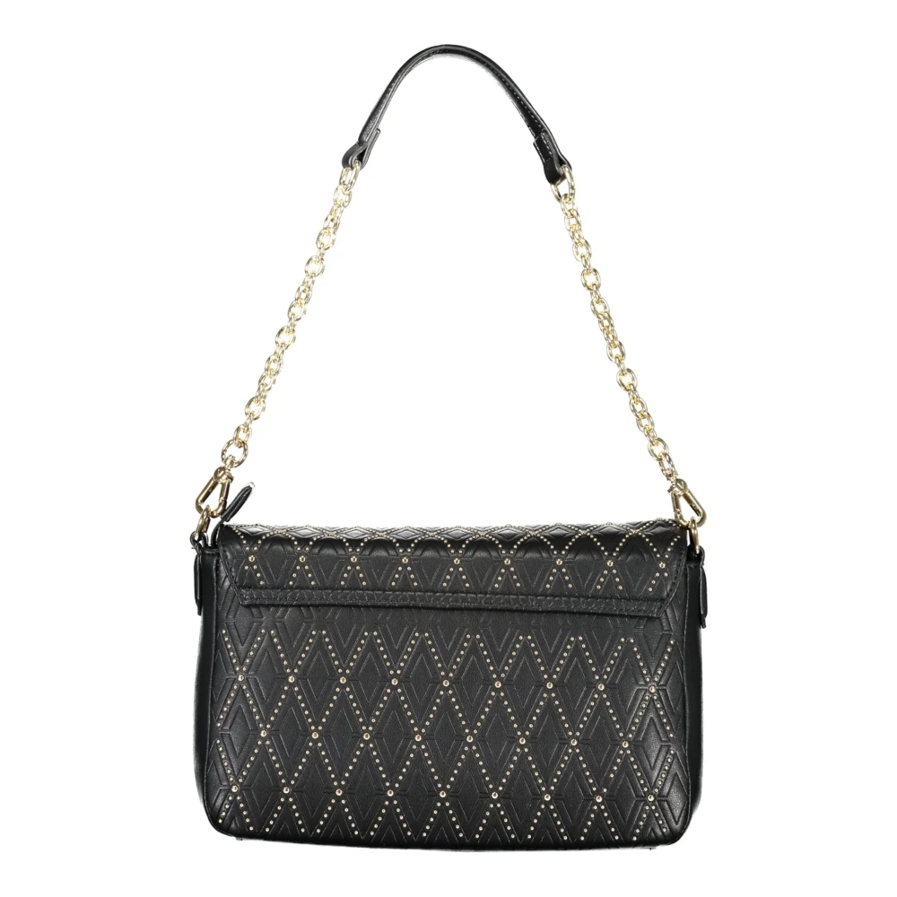 Valentino by Mario Valentino Zwarte schoudertas met kettingriem Black Dames