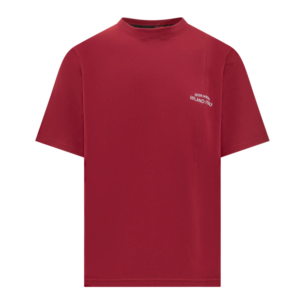 Gcds Geborduurde T-shirt Collectie Red Heren