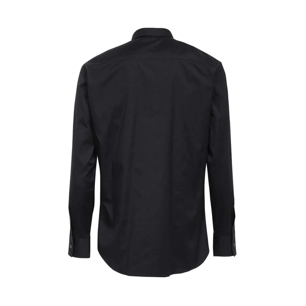 Dsquared2 Katoenen Shirt Ronde Zoom Casual Stijl Black Heren