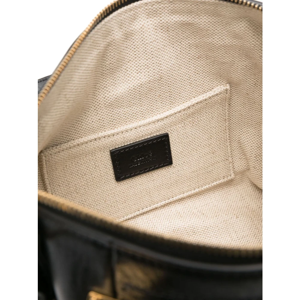 Chloé Zwarte Dubbele Handvat Paraty Tas Black Dames