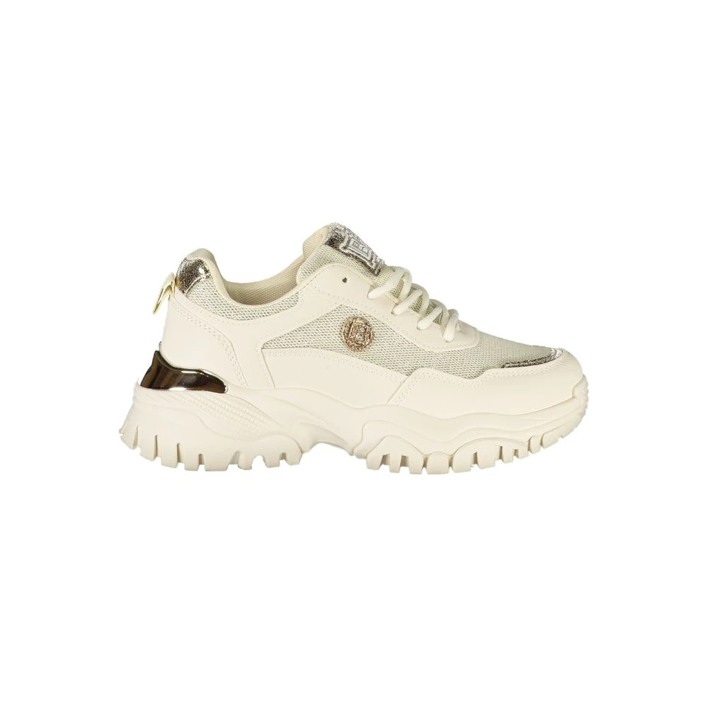Laura Biagiotti Women's Beige Sneakers,, Sneaker Chic Style Size 5 Uk