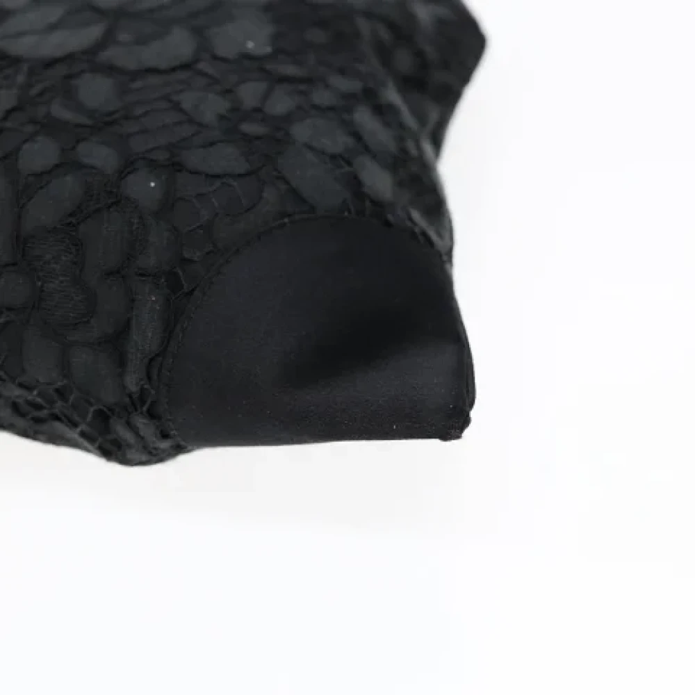 Prada Vintage Pre-owned Satin handbags Black Dames
