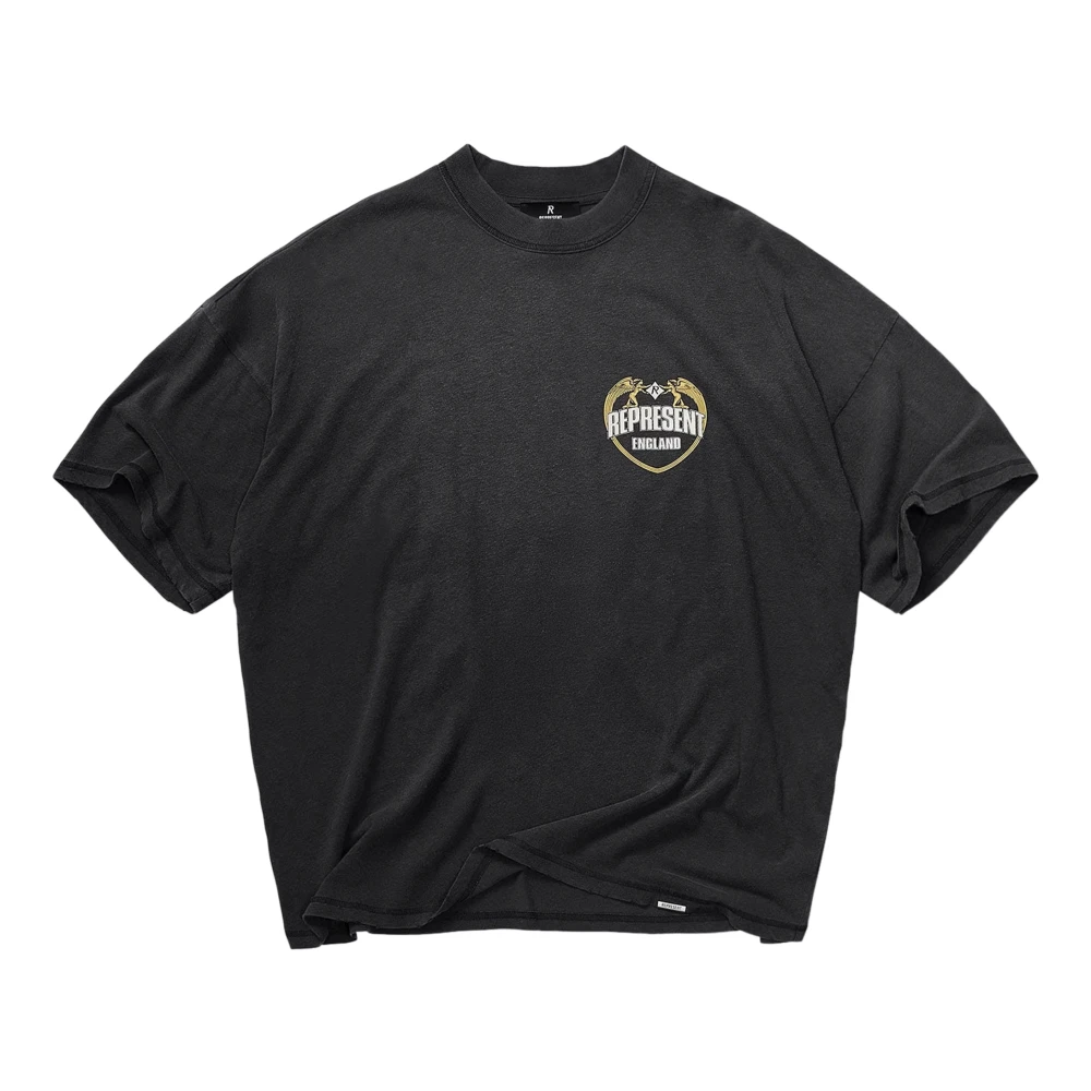 Represent Men's Black T-Shirts, L, Angel Border T-Shirt