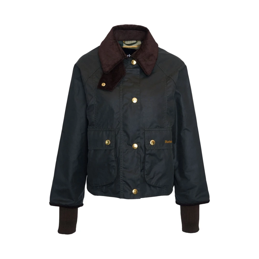 Barbour Geknipte Gewaxte Jas Groen Green Dames