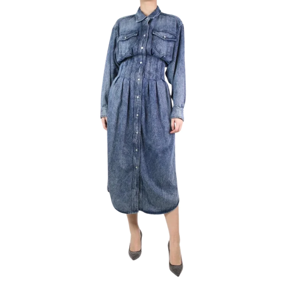 Isabel Marant Pre-owned Cotton dresses Blue Dames