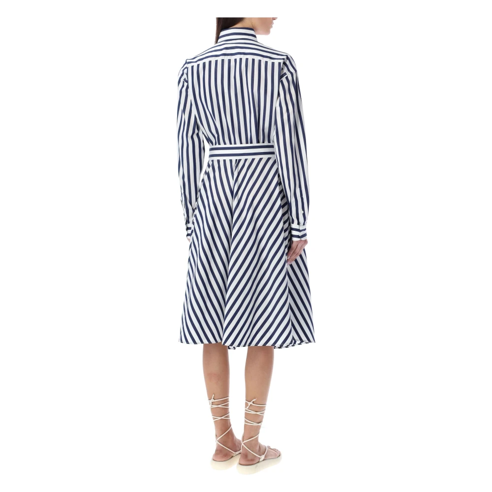 Polo Ralph Lauren Stijlvolle Overhemdjurk Blue Dames