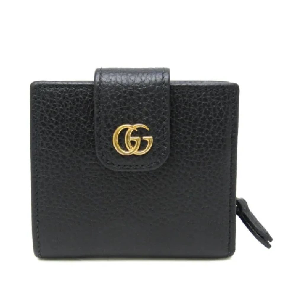 Gucci Vintage Pre-owned Leather wallets Black Dames