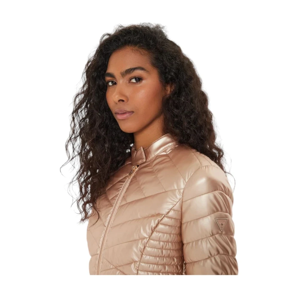 Guess Nep Leren Jas Beige Dames