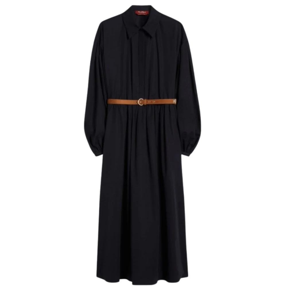 Max Mara Studio Women's Black Midi Dress - Midi Dresses - Xs - Dresses