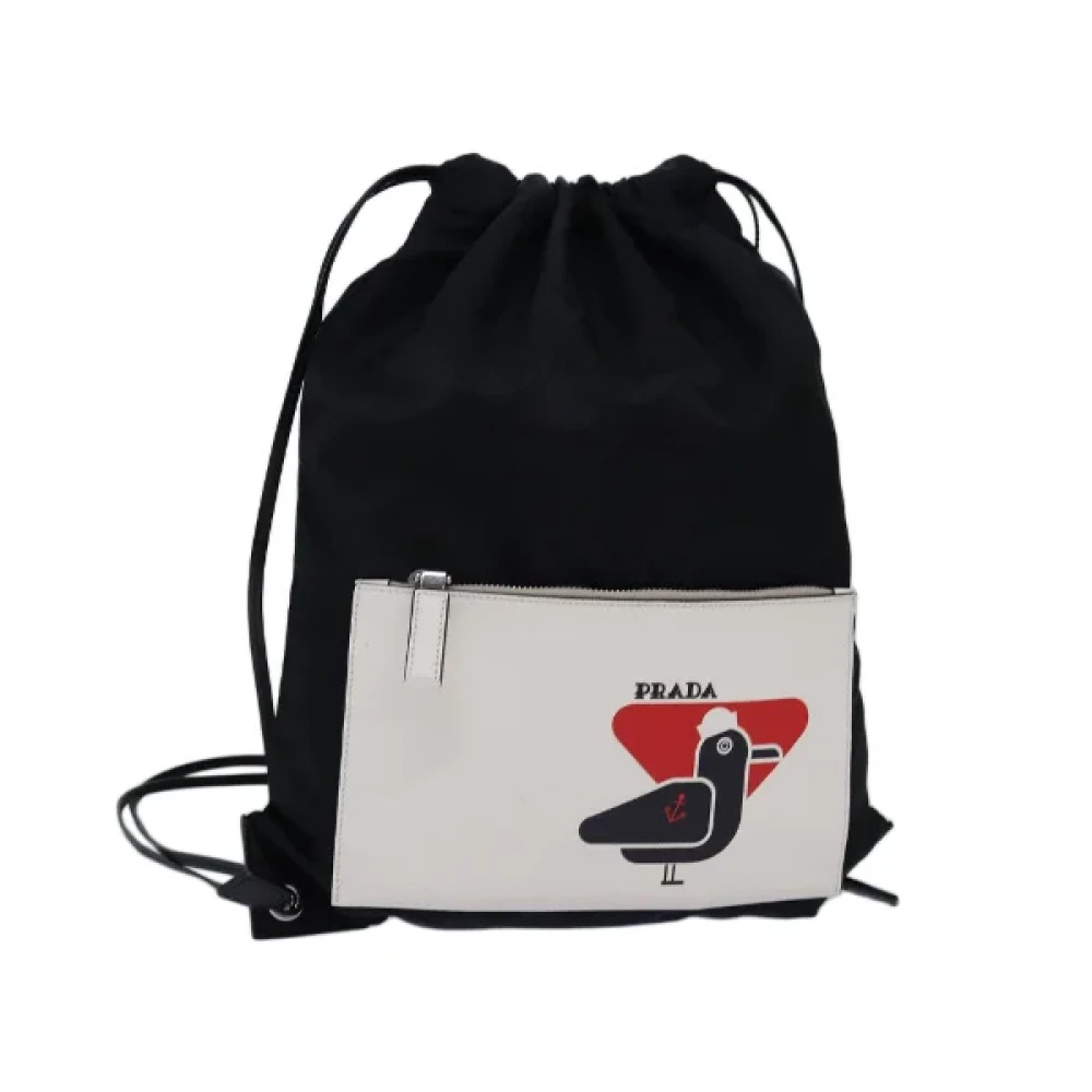 Prada Vintage Pre-owned Nylon prada-bags Black Dames