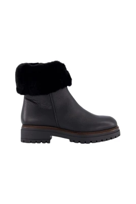Faux Fur Biker Booties