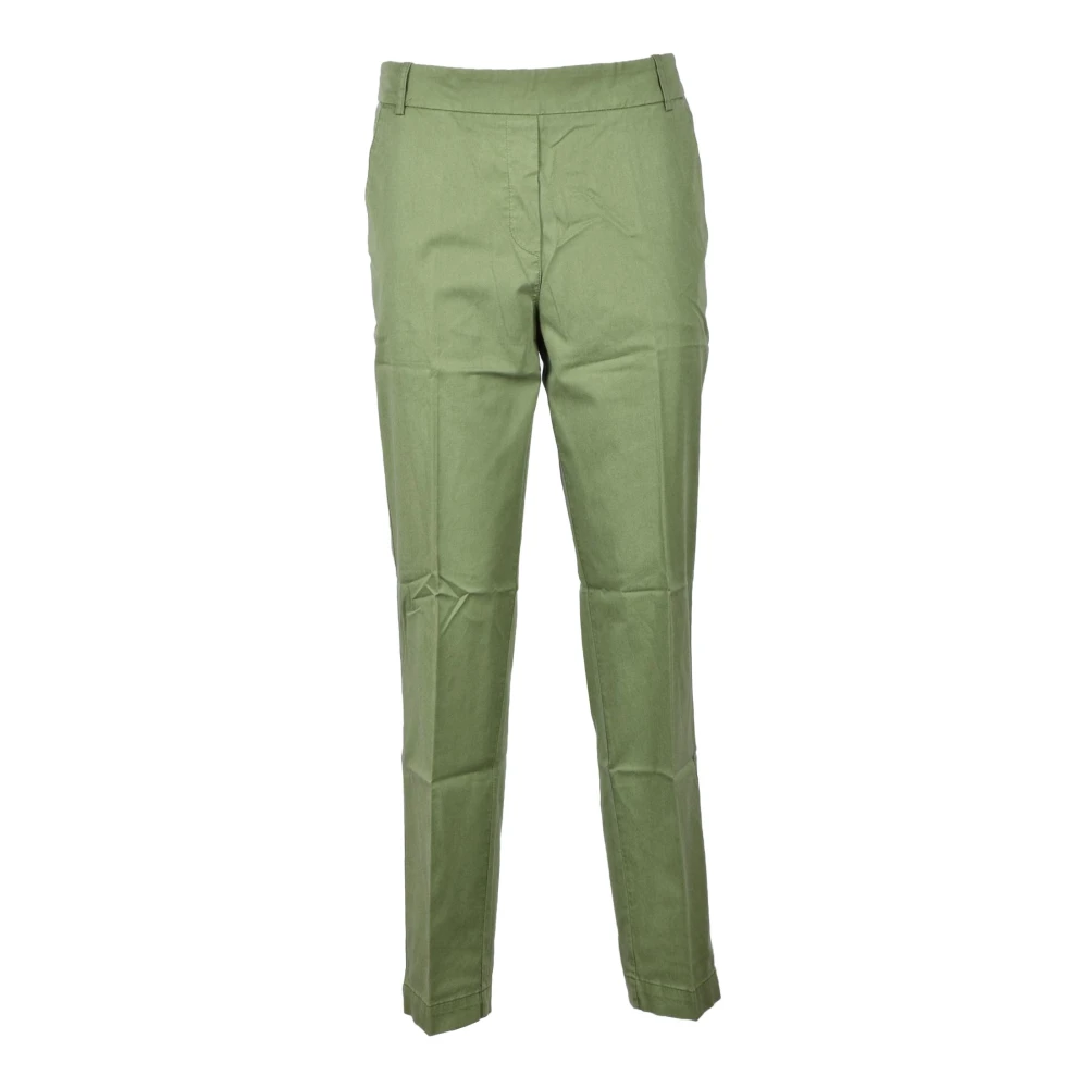 Kiltie Casual Tencel Katoenmix Broek Green Dames