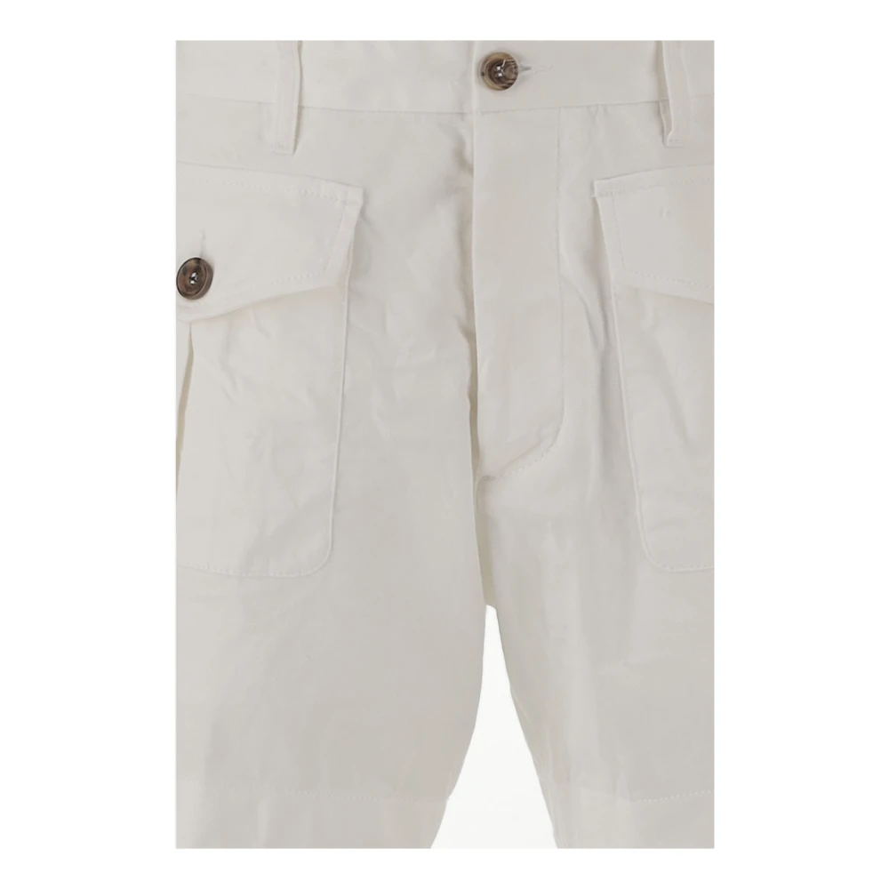 Dsquared2 Witte Denim Shorts White Heren