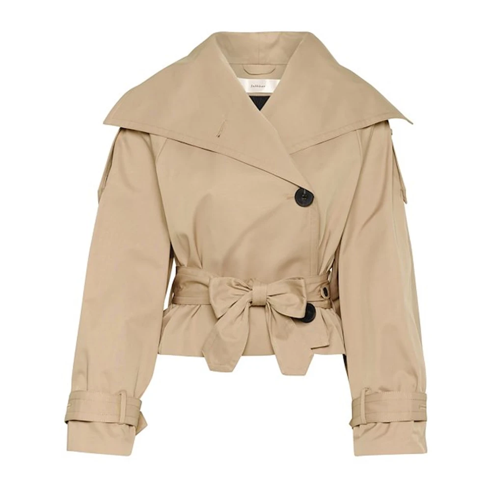 InWear Kort Trenchcoat i Tannin Beige, Dam