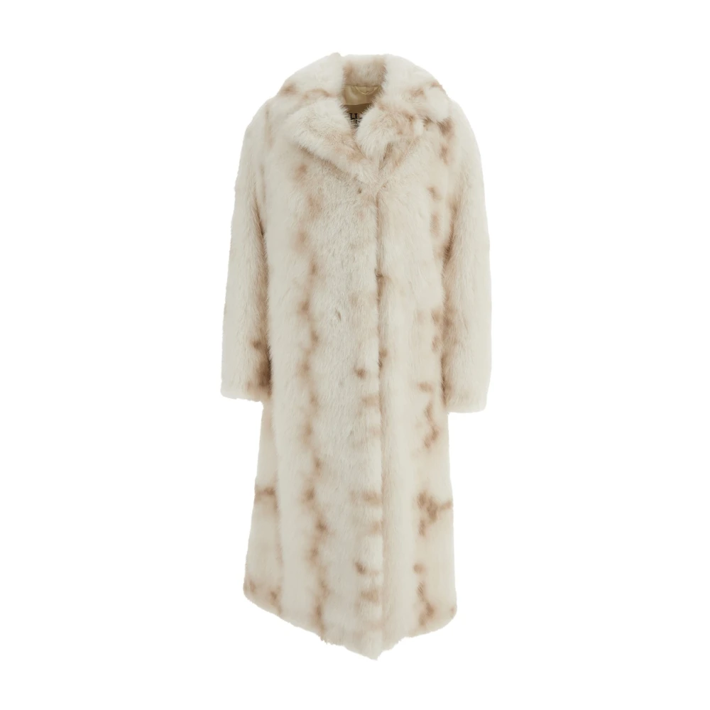 Herno Women's Nude & Neutrals Fur-Effect Lynx Coat - Image 2