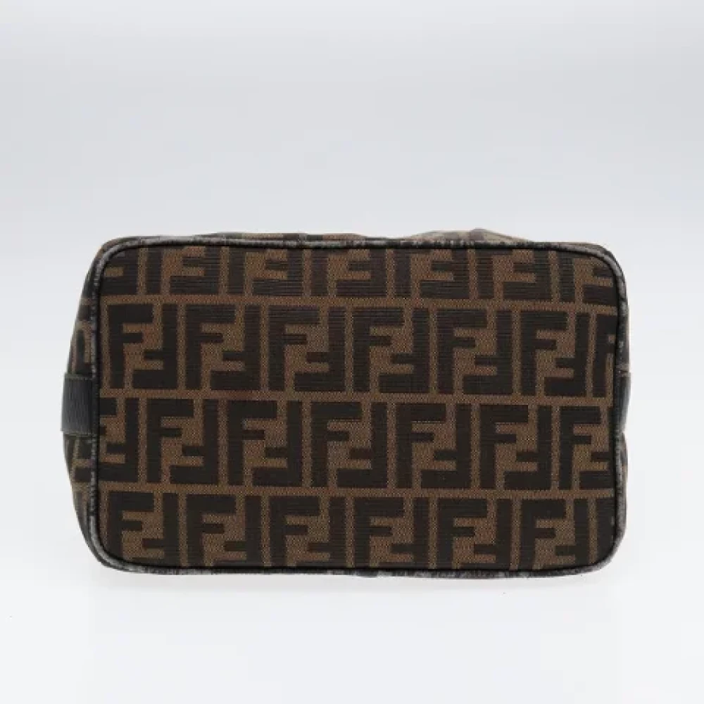 Fendi Vintage Pre-owned Canvas pouches Brown Dames