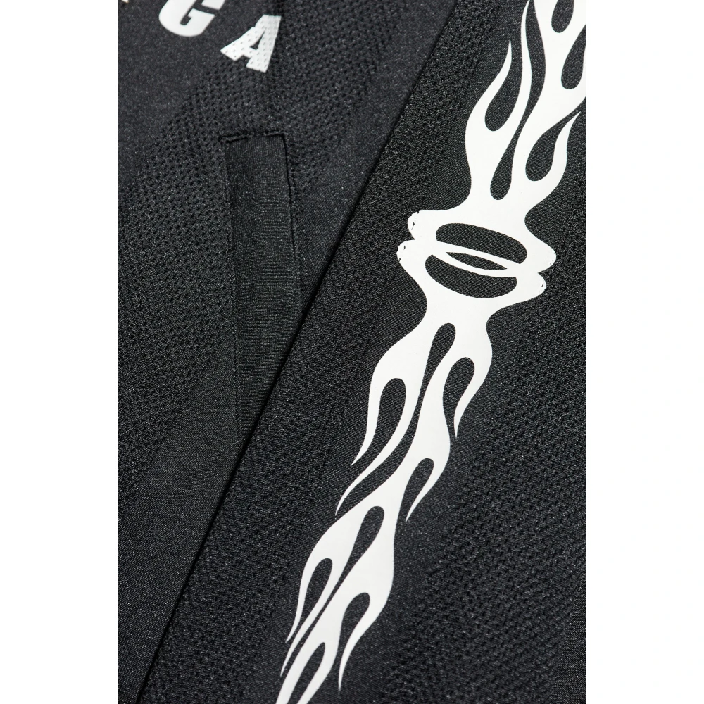 Balenciaga Jas met Gedrukt Logo Black Heren