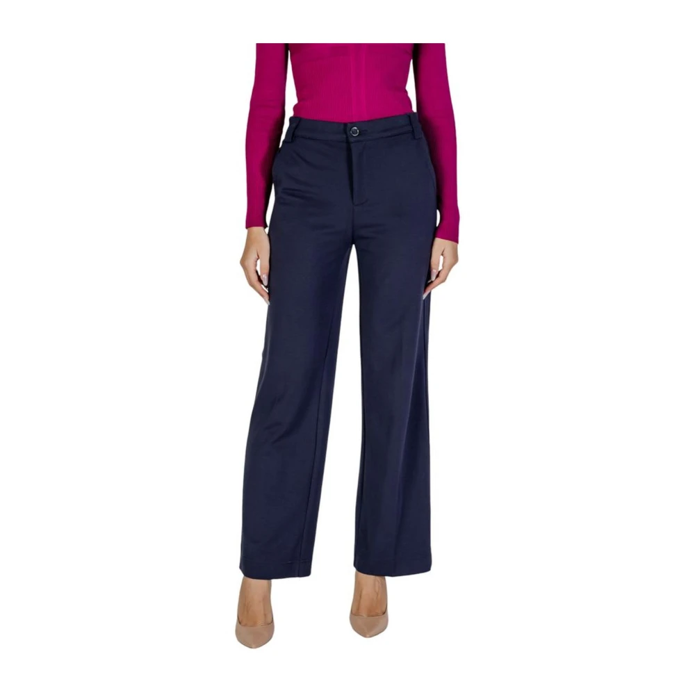 Street One Viscose Blend Dames Jeans & Broeken Blue Dames