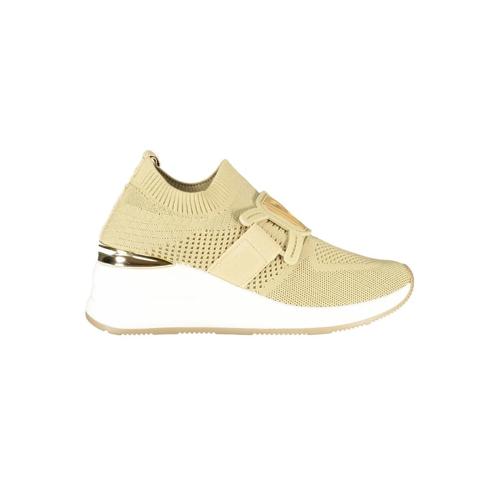 Laura Biagiotti Women's Beige Sneakers, 7 Uk, Platform Sneaker