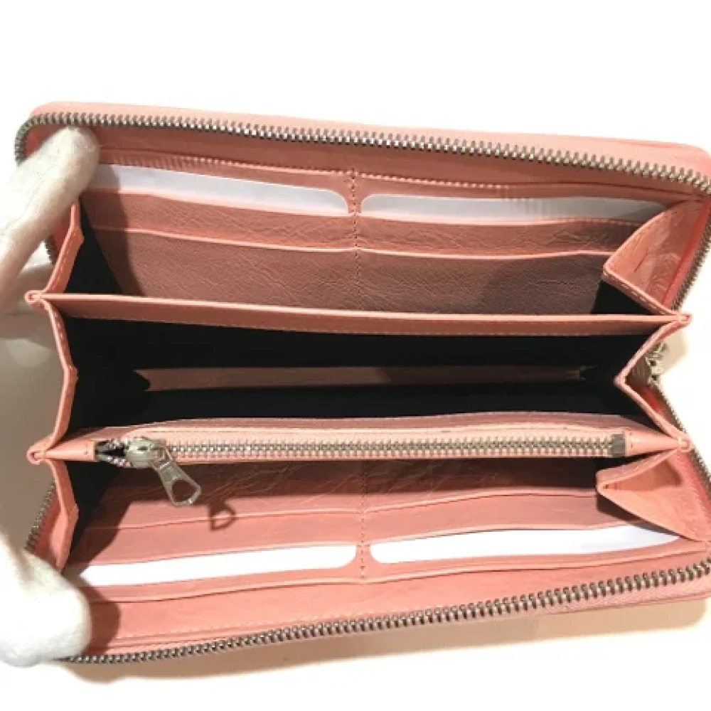 Balenciaga Vintage Pre-owned Leather wallets Pink Dames