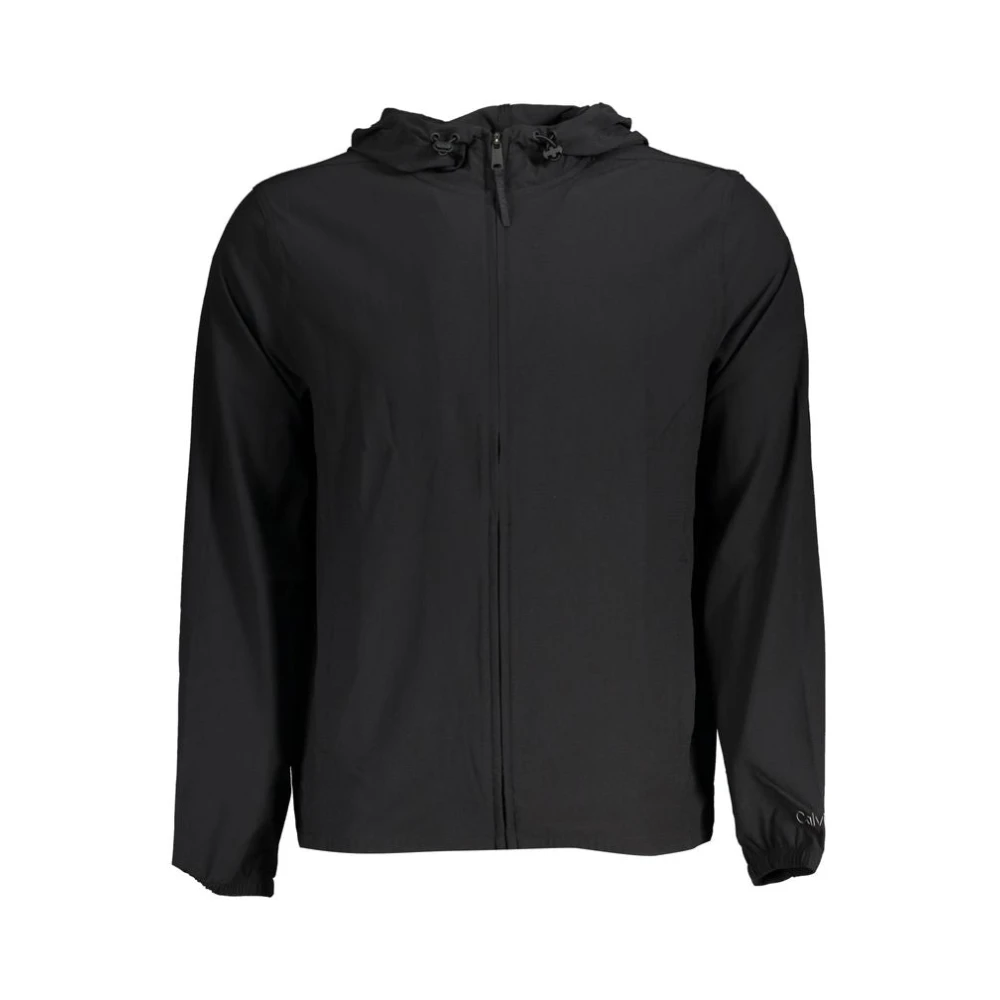 Calvin Klein Sportieve hoodie in ademende stof Black Heren