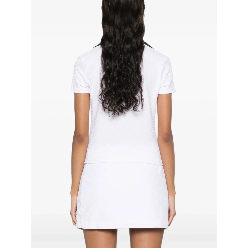Casablanca Monogram Overhemd Wit Rits White Dames