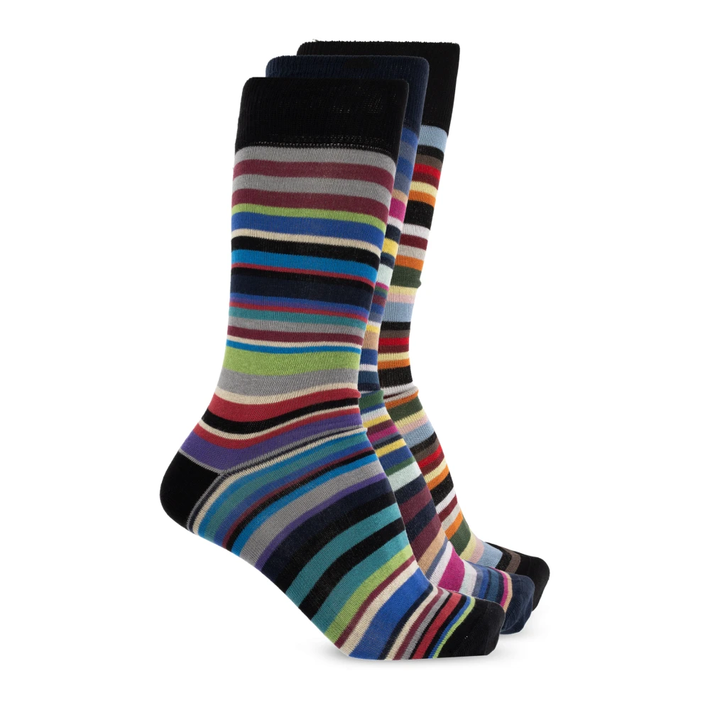 Paul Smith Driepak katoenen sokken Multicolor Heren