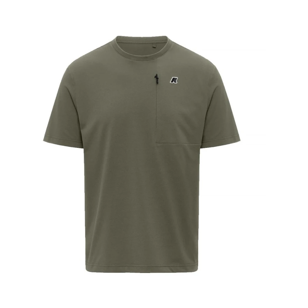 K-Way Mannelijk Groente Tops Heren, Groen, L, T-Shirts