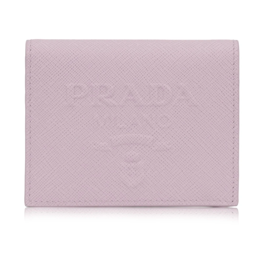 Prada Automatische knoopdamesportemonnee Pink Dames