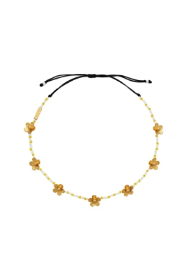 Daisy Beaded Chain Necklace