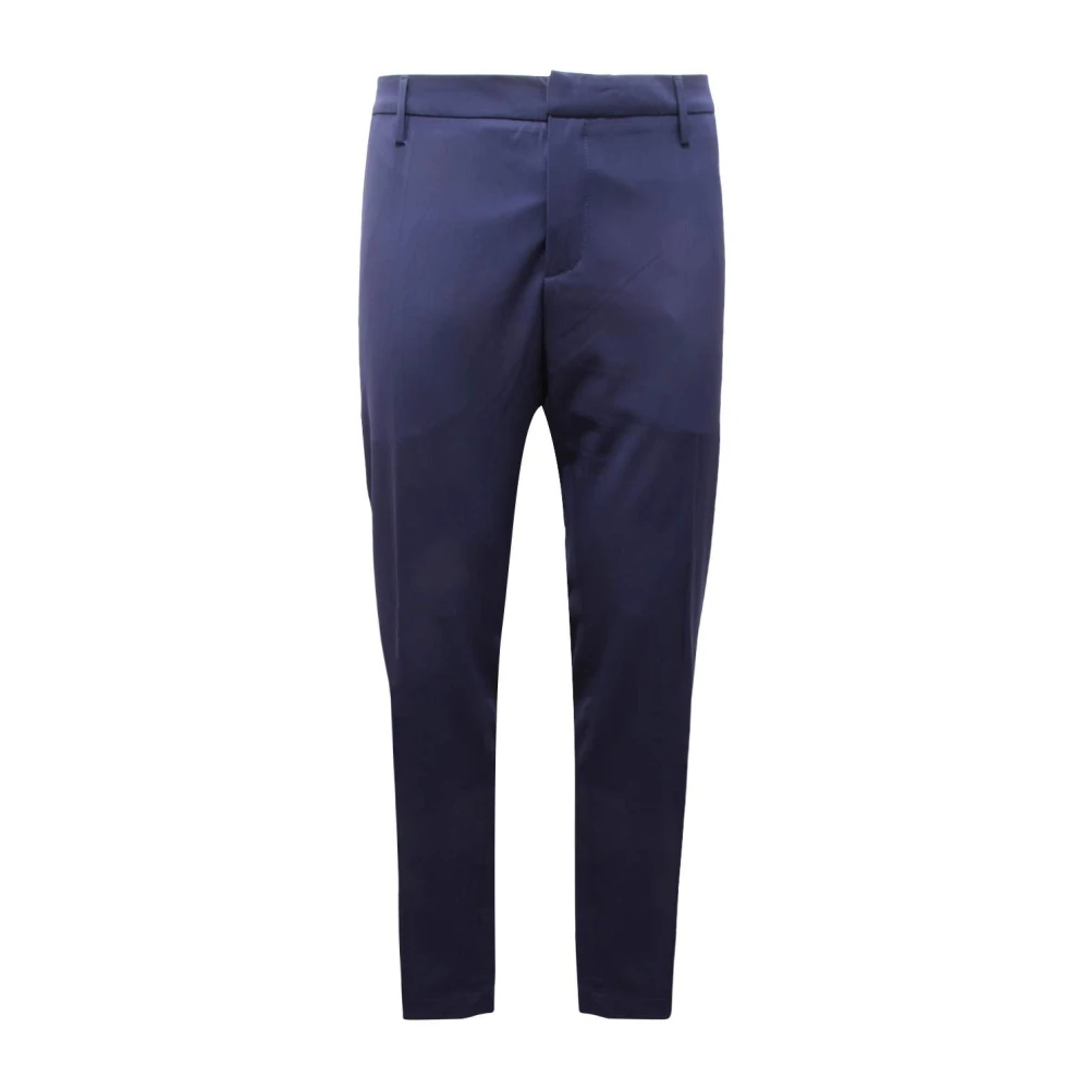 Dondup Men's Blue Chinos, W38, Wool Trousers Made In Italy