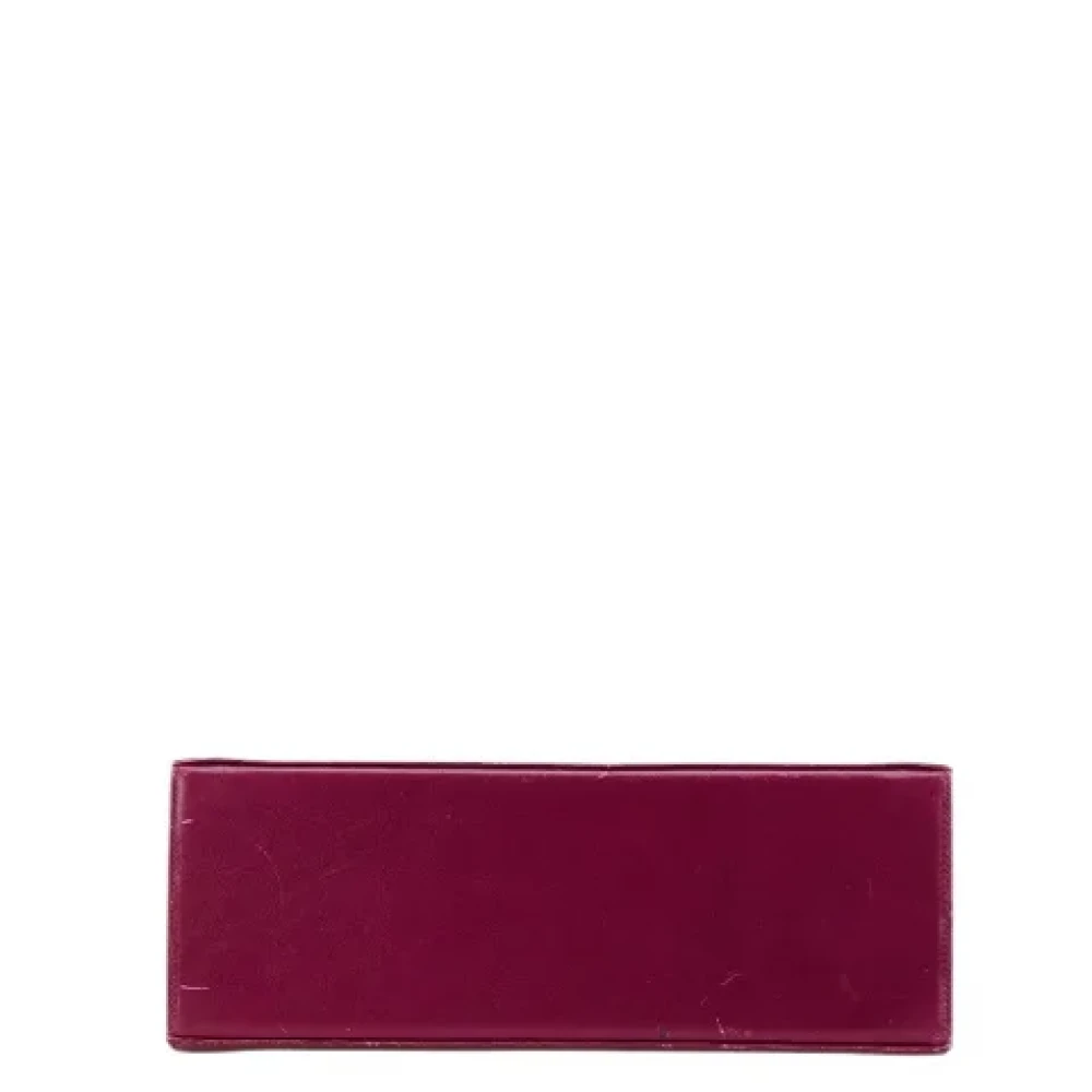 Salvatore Ferragamo Pre-owned Leather handbags Purple Dames